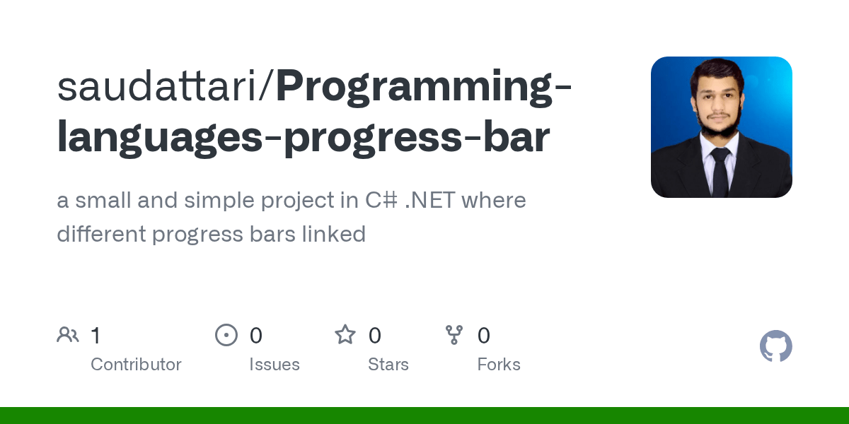 GitHub saudattari/Programminglanguagesprogressbar a small and simple project in C