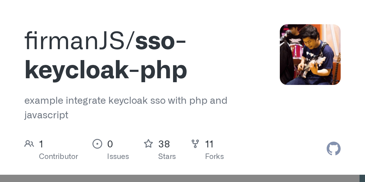 GitHub firmanJS/ssokeycloakphp example integrate keycloak sso with
