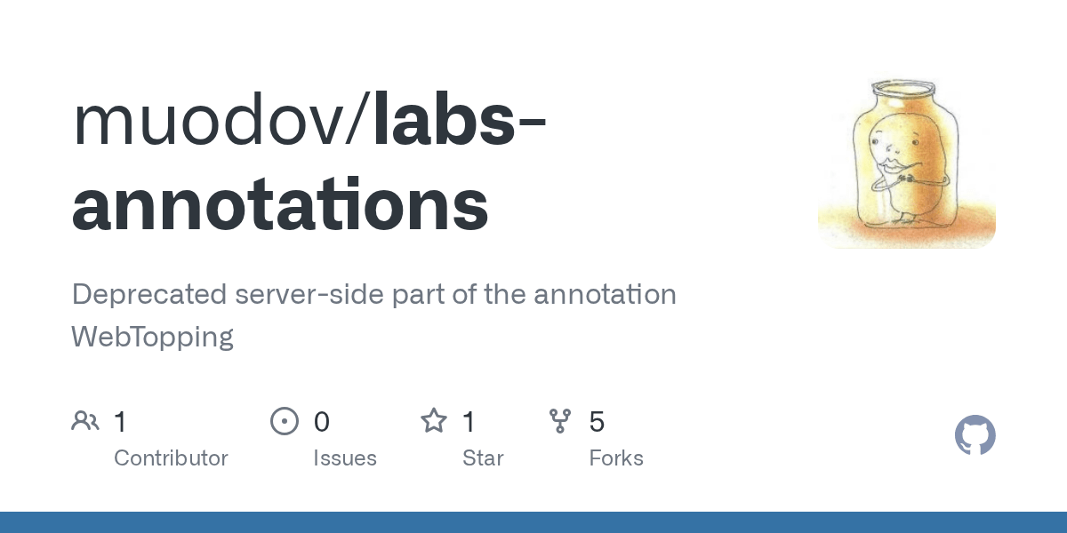 GitHub muodov/labsannotations Deprecated serverside part of the