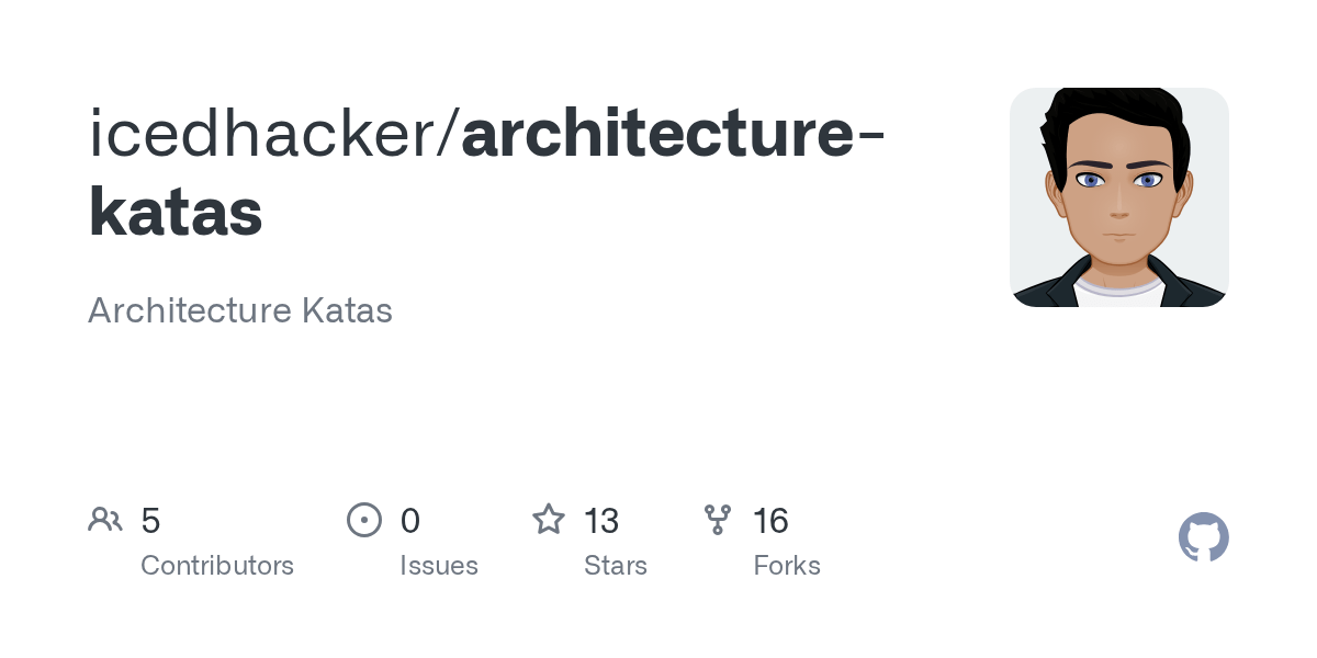 GitHub icedhacker/architecturekatas Architecture Katas