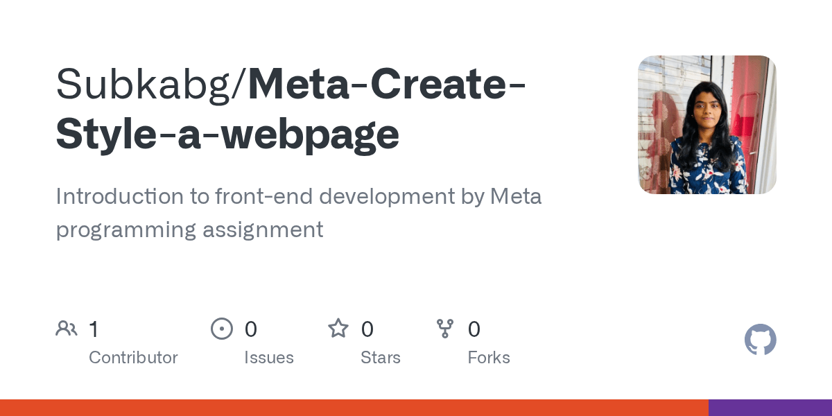 GitHub Subkabg/MetaCreateStyleawebpage Introduction to frontend