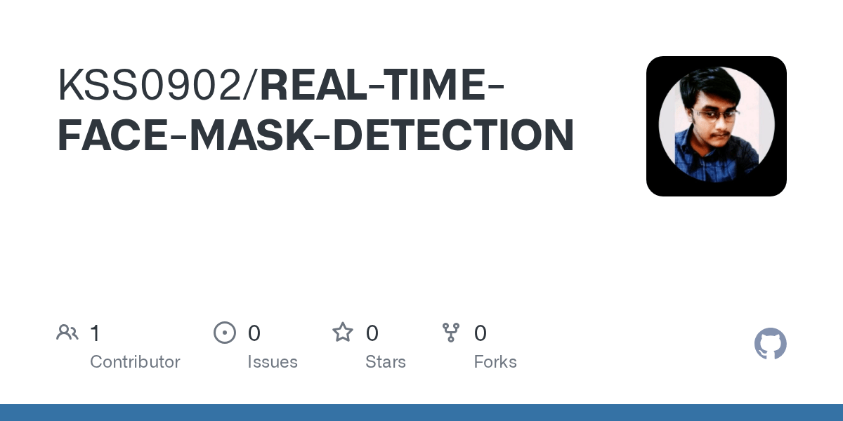 GitHub KSS0902/FACEMASKDETECTION