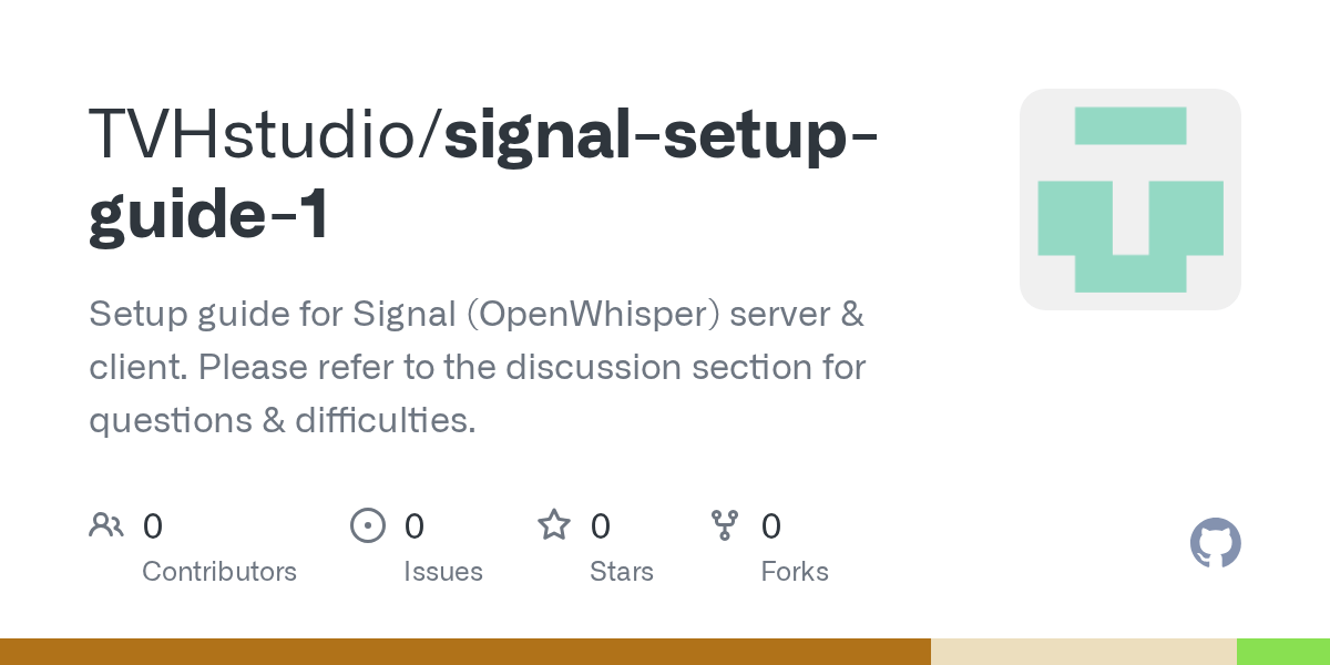 GitHub TVHstudio/signalsetupguide1 Setup guide for Signal
