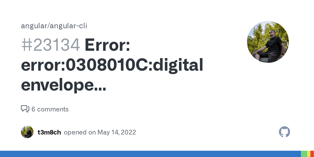 Error error0308010Cdigital envelope routinesunsupported with Node