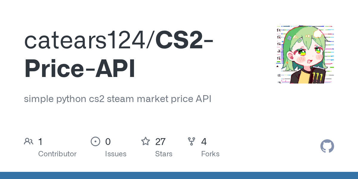 GitHub ethnyl/CS2PriceAPI simple python cs2 steam market price API