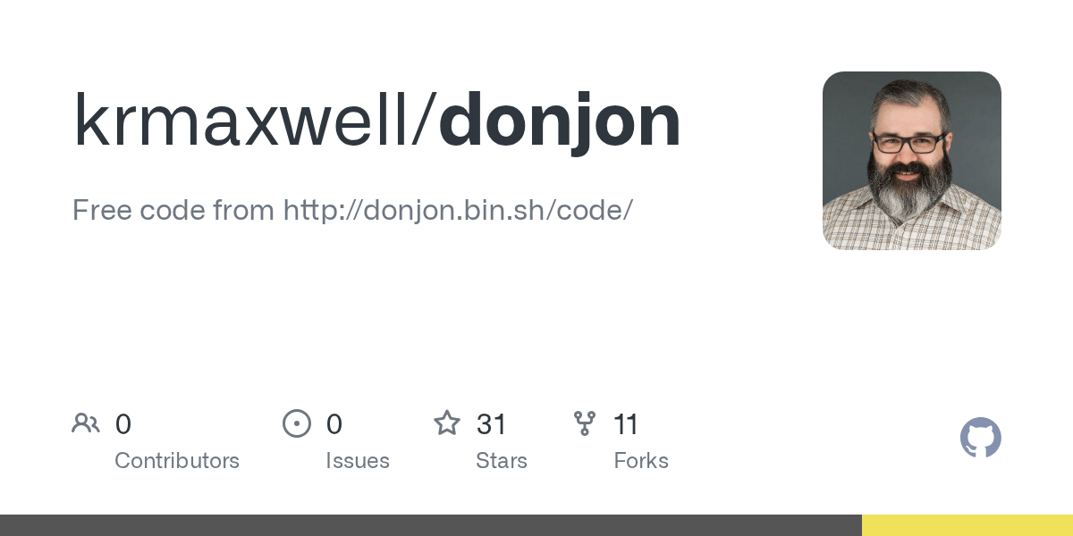GitHub krmaxwell/donjon Free code from http//donjon.bin.sh/code/