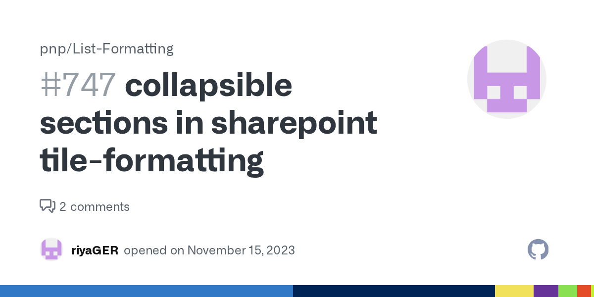 collapsible sections in sharepoint tileformatting · Issue 747 · pnp