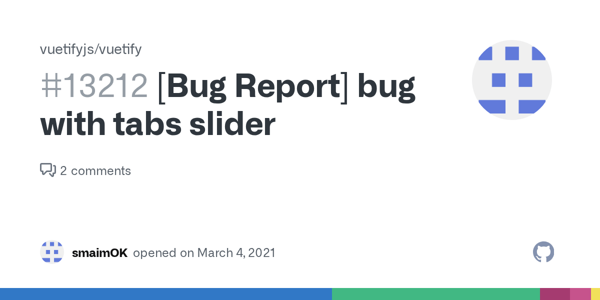 [Bug Report] bug with tabs slider · Issue 13212 · vuetifyjs/vuetify