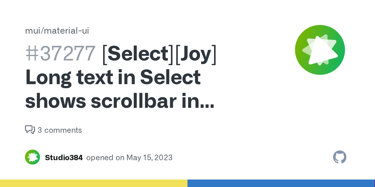 [Select][Joy] Long text in Select shows scrollbar in Chromiumbased