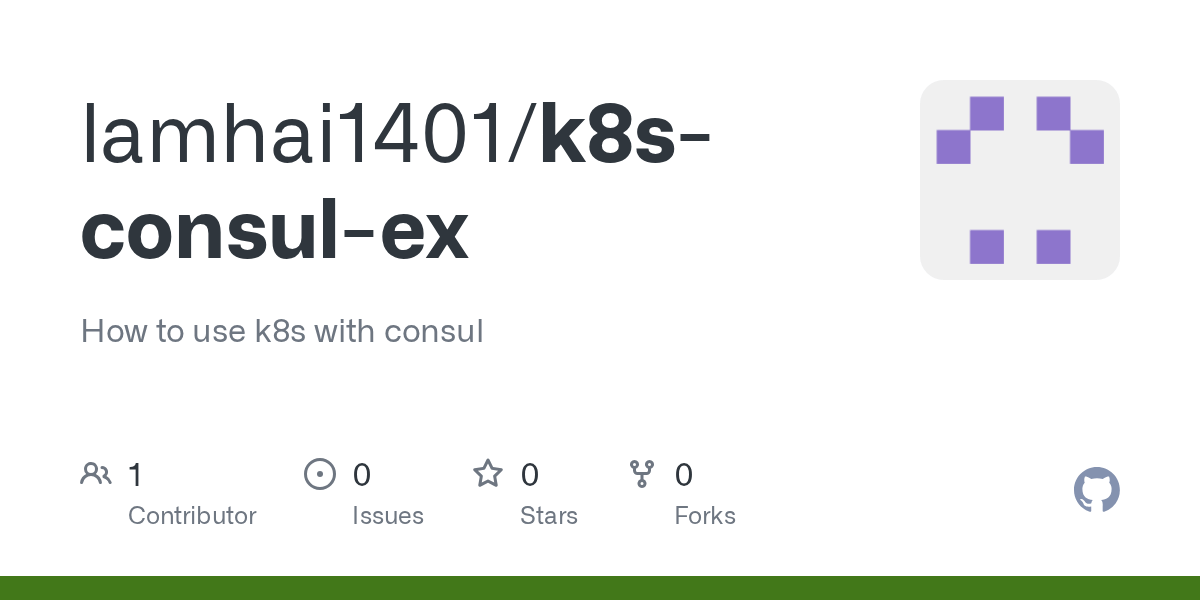 GitHub lamhai1401/k8sconsulex How to use k8s with consul