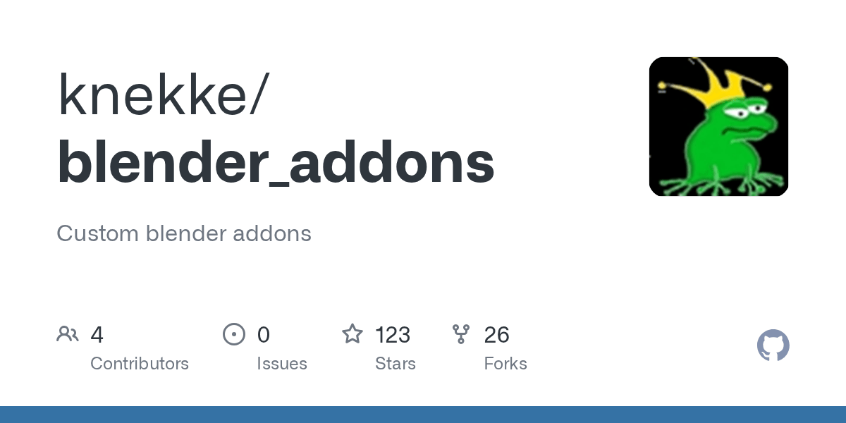 GitHub knekke/blender_addons Custom blender addons