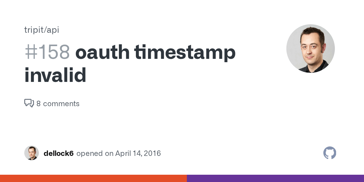 oauth timestamp invalid · Issue 158 · tripit/api · GitHub