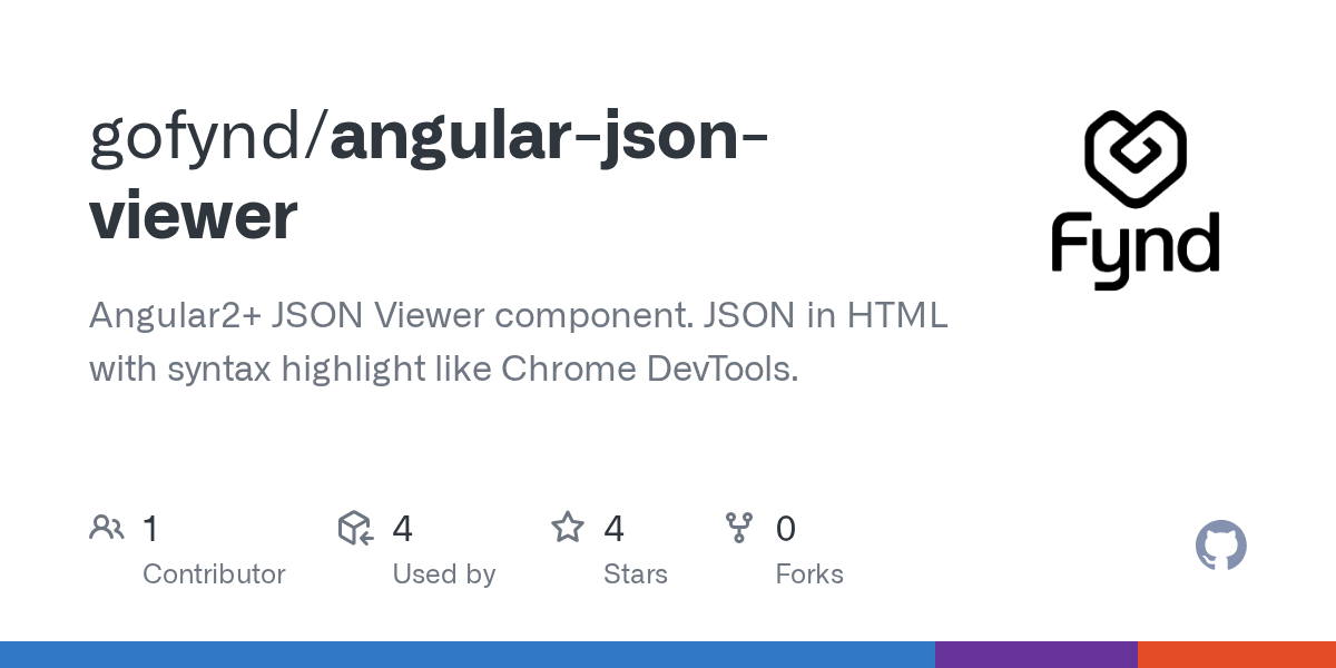 GitHub gofynd/angularjsonviewer Angular2+ JSON Viewer component