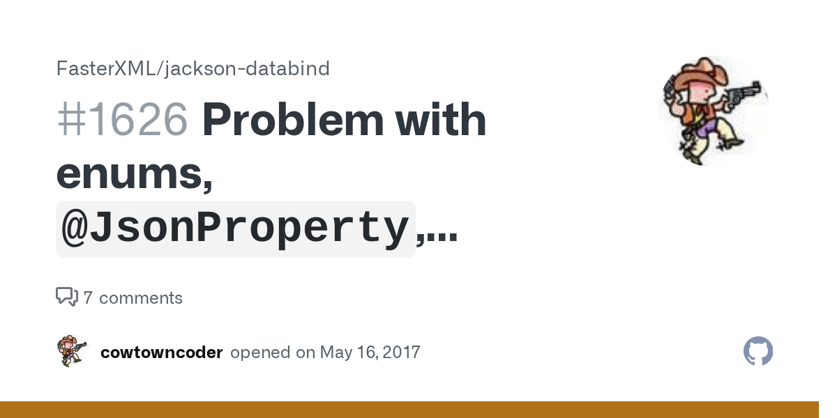 Problem with enums, `JsonProperty`, numbersasStrings property name · Issue 1626 · FasterXML