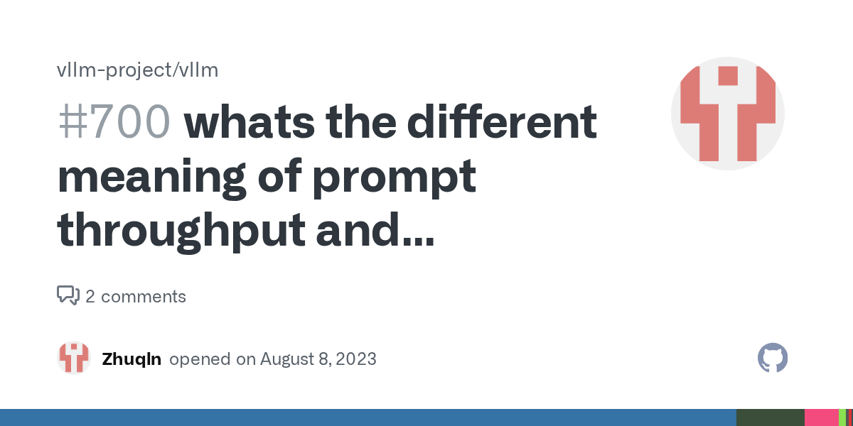 whats the different meaning of prompt throughput and generation