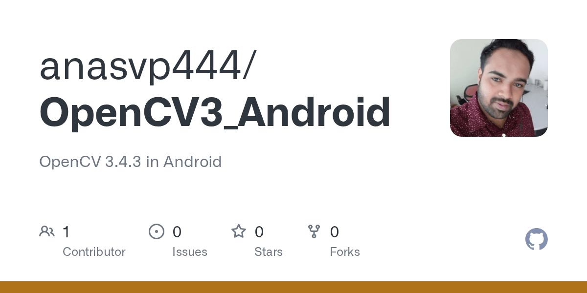 GitHub anasvp444/OpenCV3_Android OpenCV 3.4.3 in Android