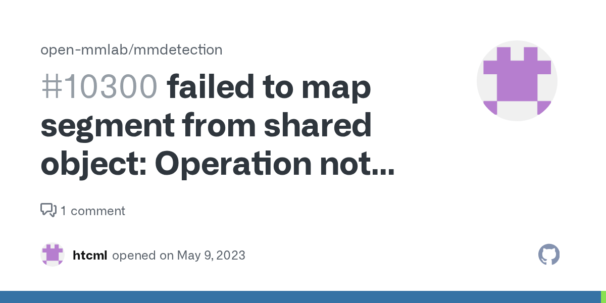 failed to map segment from shared object Operation not permitted