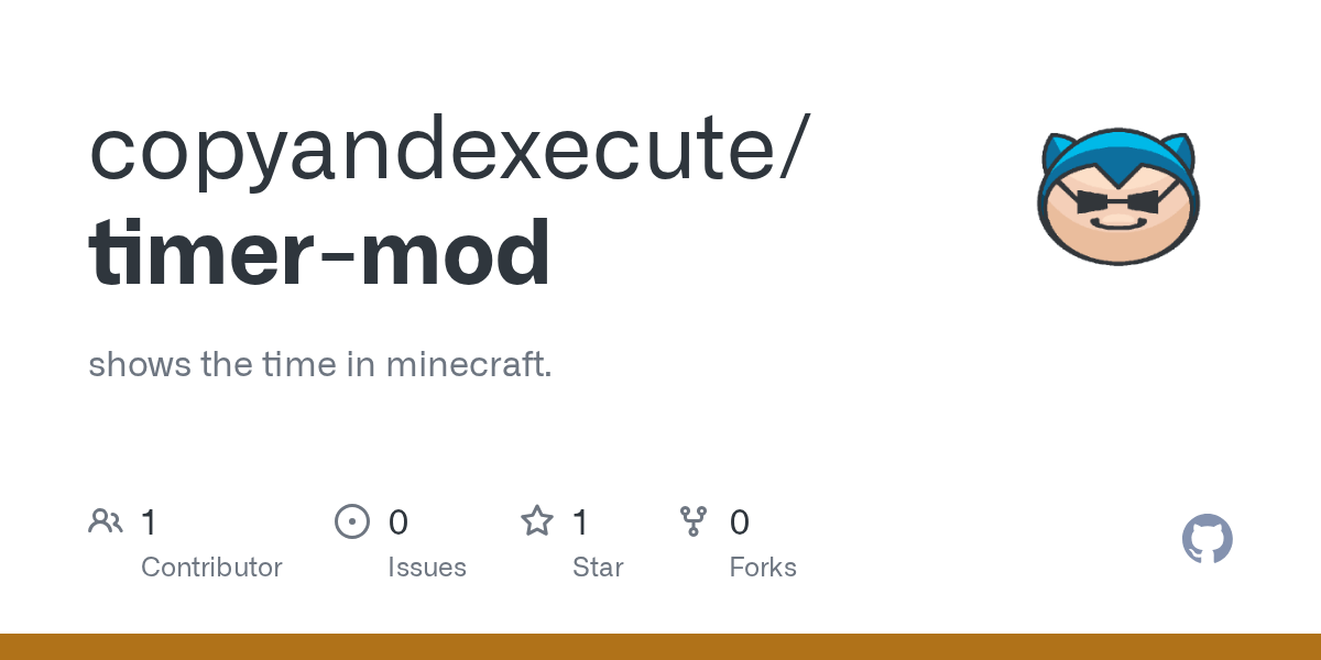 GitHub copyandexecute/timermod shows the time in minecraft.