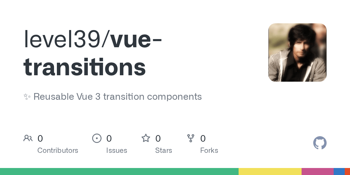 GitHub level39/vuetransitions Reusable Vue 3 transition components