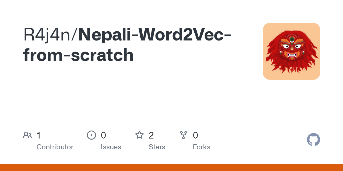 GitHub R4j4n/NepaliWord2Vecfromscratch