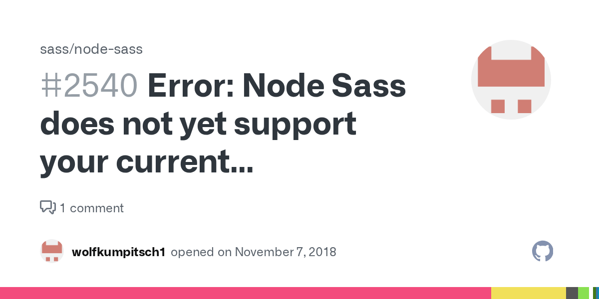 Error Node Sass does not yet support your current environment Windows