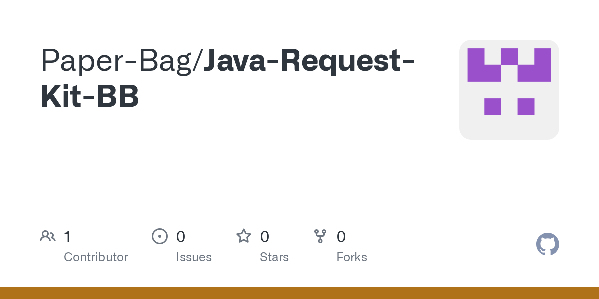 GitHub PaperBag/JavaRequestKitBB