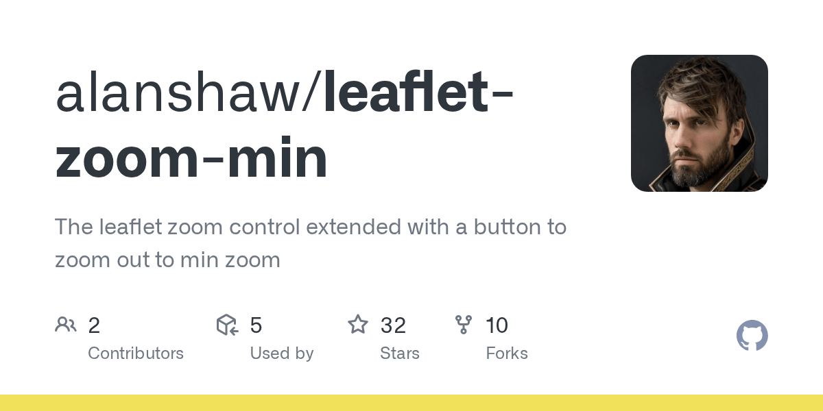 GitHub alanshaw/leafletzoommin The leaflet zoom control extended