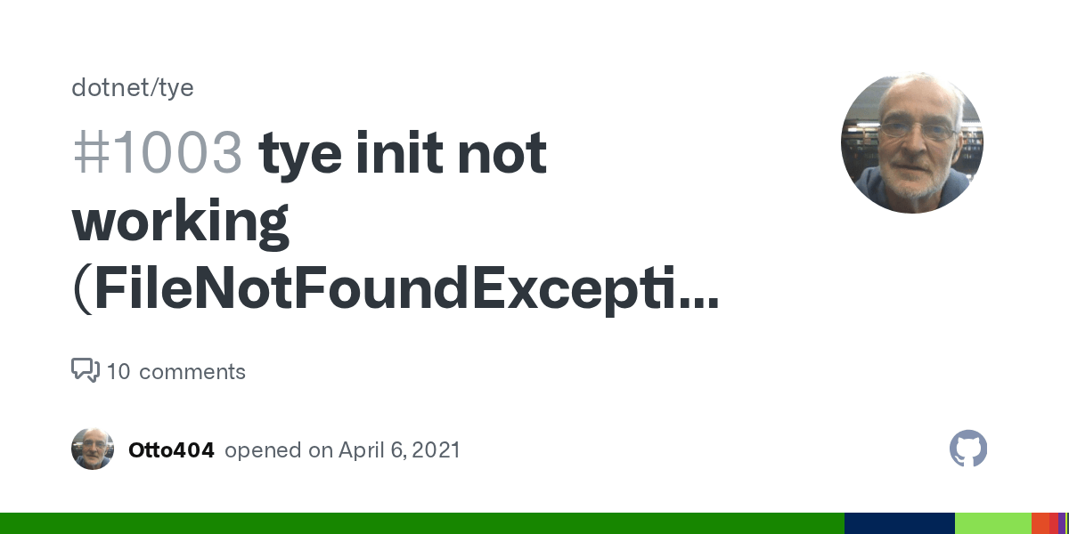 tye init not working (FileNotFoundException System.Runtime 5.0.0.0) · Issue 1003 ·