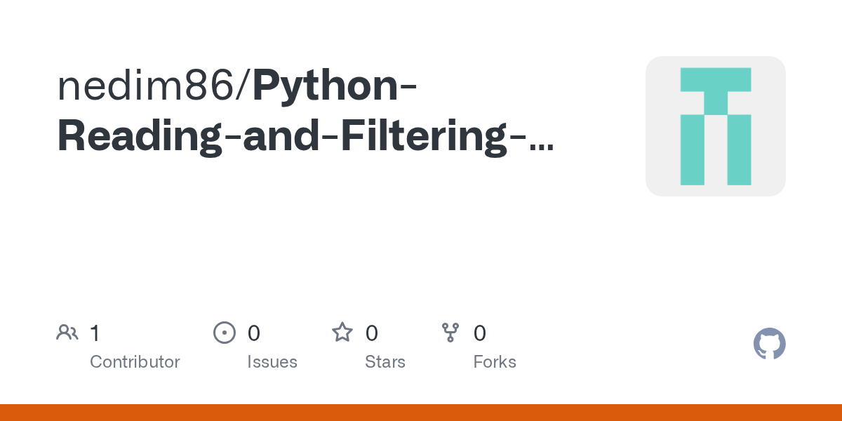 GitHub nedim86/PythonReadingandFilteringNestedJSONDataset