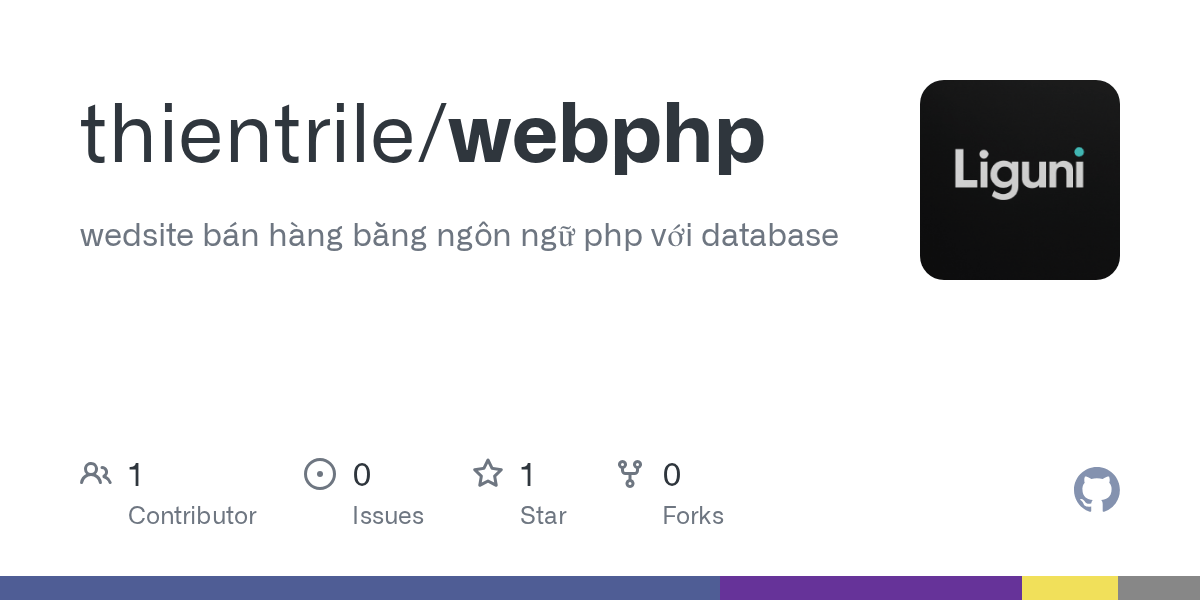 GitHub thientrile/webphp wedsite bán hàng bằng ngôn ngữ php với database