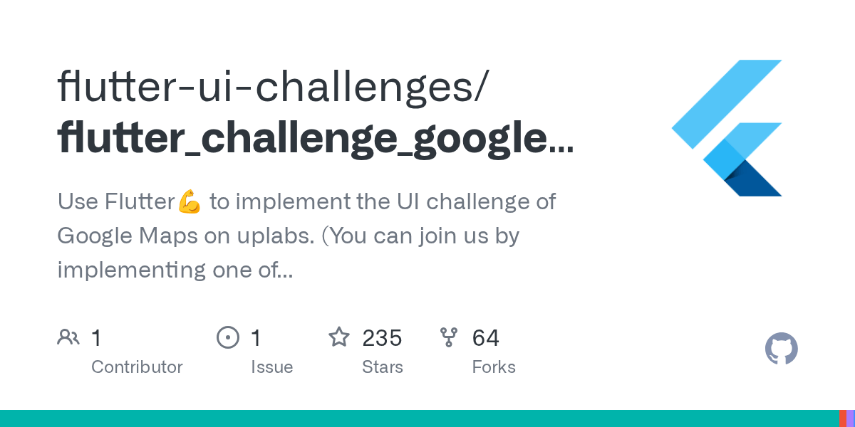 Issues · flutteruichallenges/flutter_challenge
