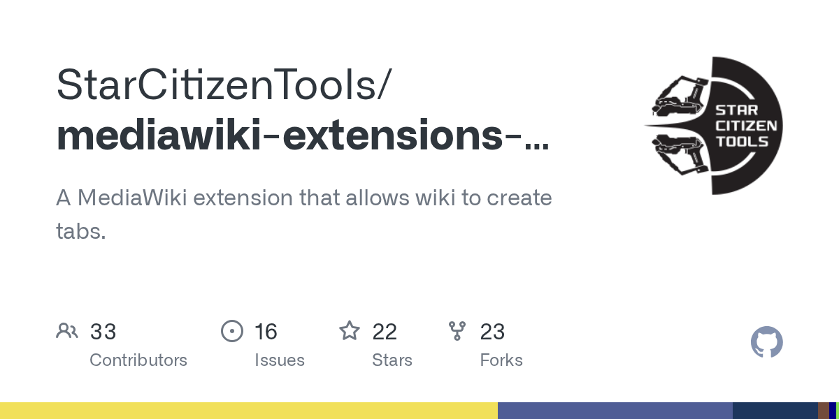 GitHub StarCitizenTools/mediawikiextensionsTabberNeue A MediaWiki