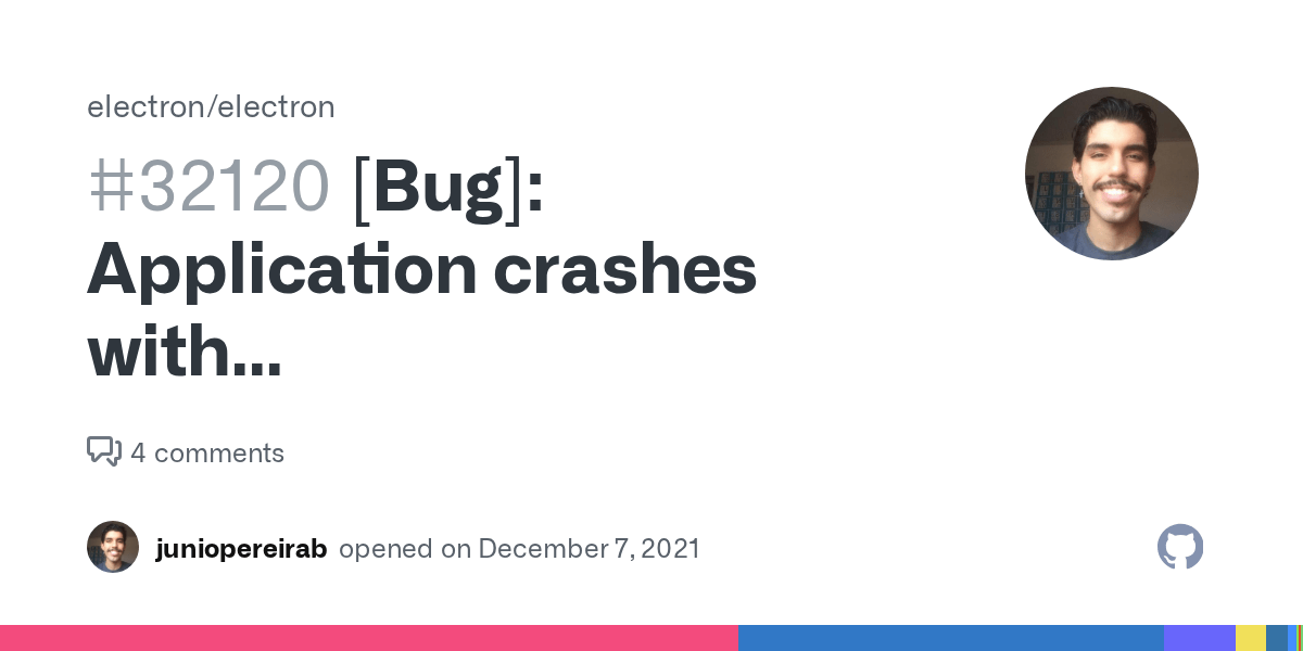 [Bug] Application crashes with EXCEPTION_ACCESS_VIOLATION_READ · Issue