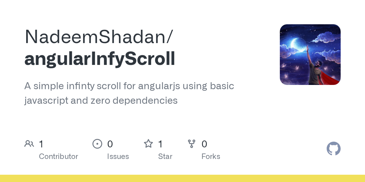 GitHub NadeemShadan/angularInfyScroll A simple infinty scroll for angularjs using basic