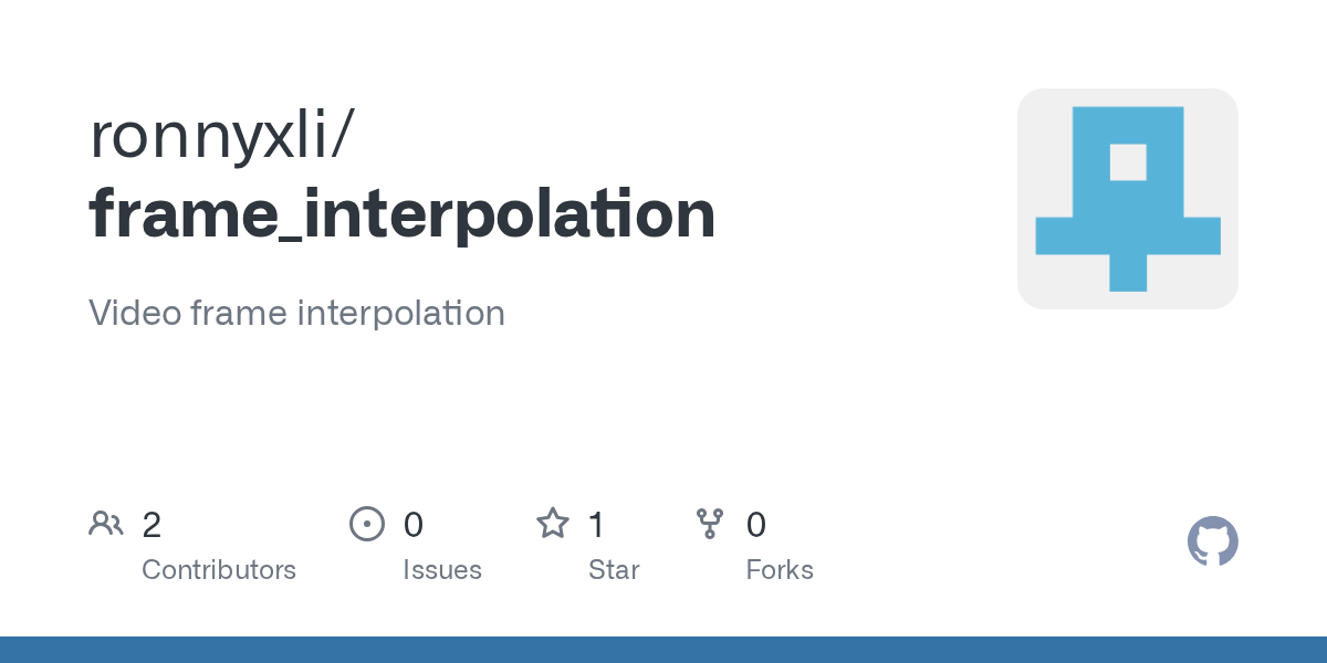 GitHub ronnyxli/frame_interpolation Video frame interpolation