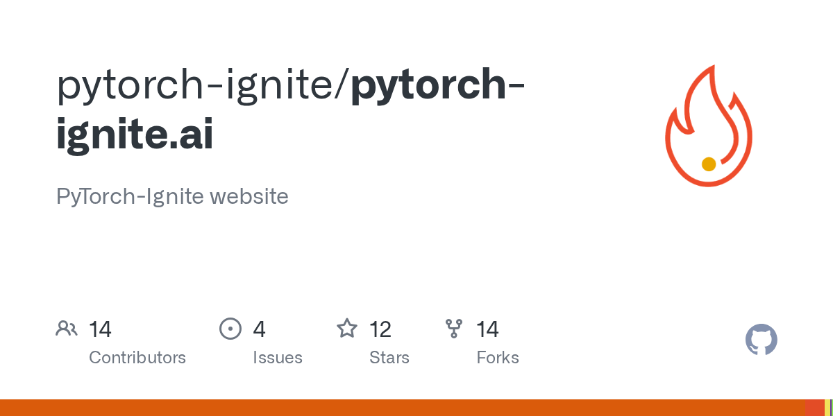 GitHub pytorchignite/pytorchignite.ai PyTorchIgnite website