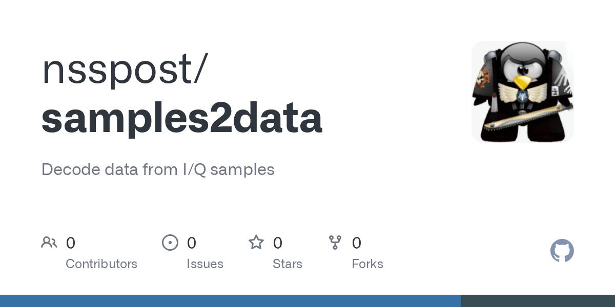 GitHub nsspost/samples2data Decode data from I/Q samples