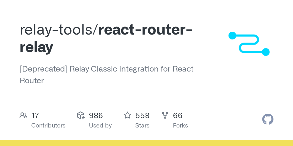 GitHub relaytools/reactrouterrelay [Deprecated] Relay Classic