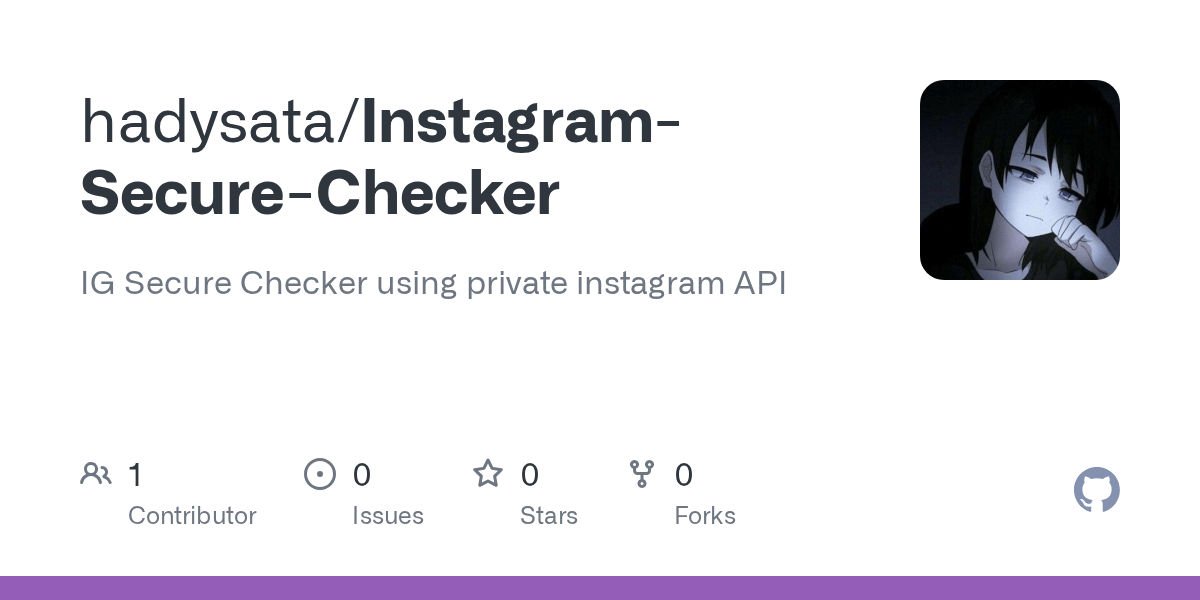 GitHub hadysata/InstagramSecureChecker IG Secure Checker using