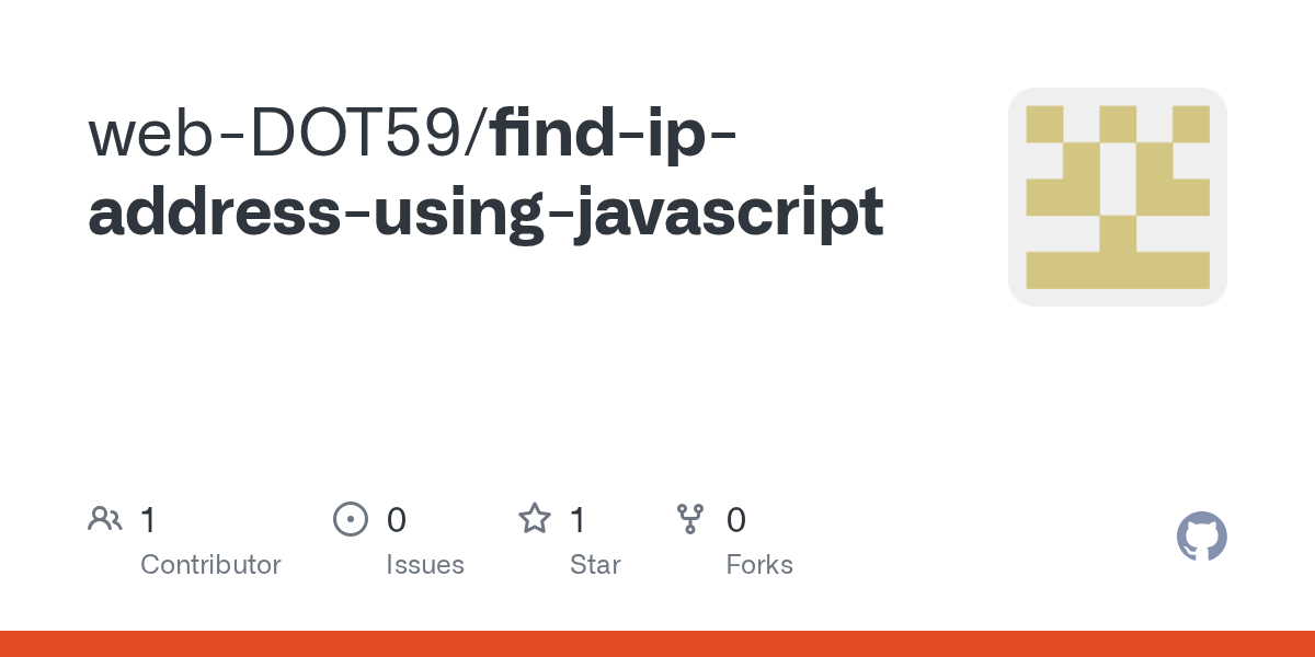 GitHub webDOT59/findipaddressusingjavascript