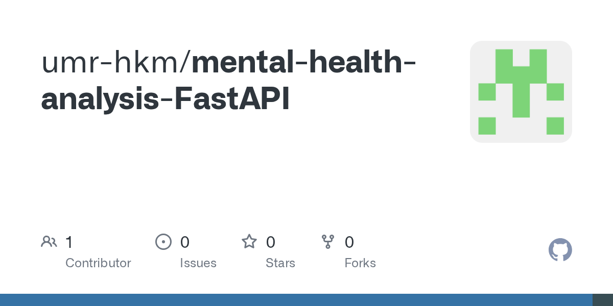 GitHub umrhkm/mentalhealthanalysisFastAPI