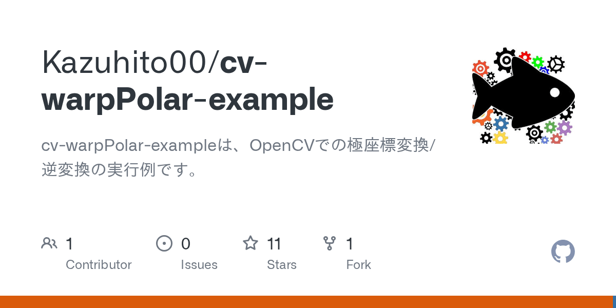 GitHub Kazuhito00/cvwarpPolarexample cvwarpPolar