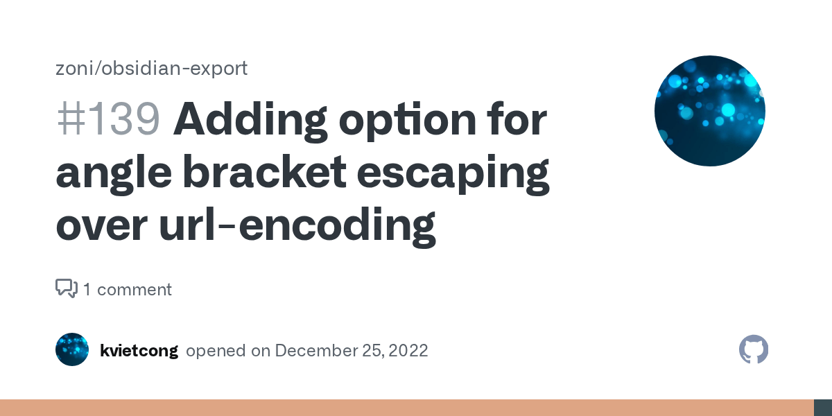 Adding option for angle bracket escaping over urlencoding · Issue 139