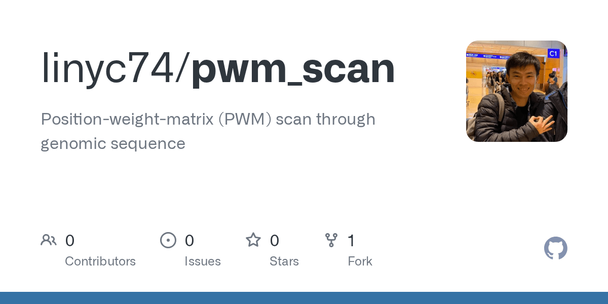 GitHub linyc74/pwm_scan Positionweightmatrix (PWM) scan through