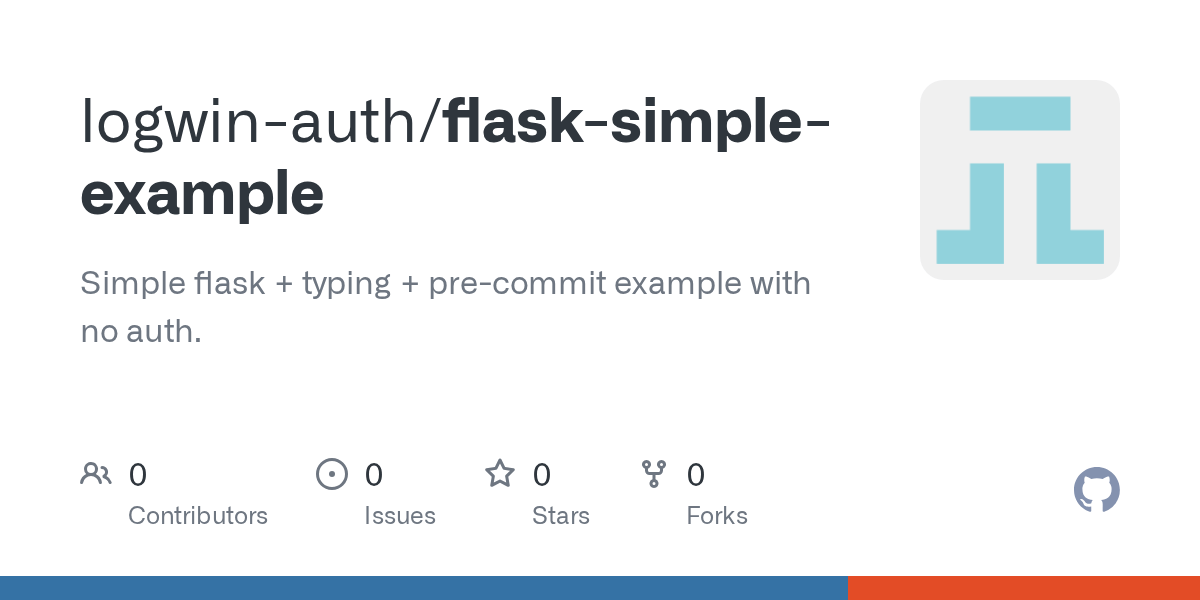 GitHub logwinauth/flasksimpleexample Simple flask + typing + pre