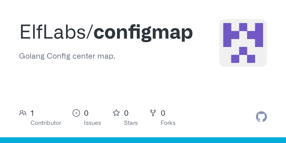 GitHub ElfLabs/configmap Golang Config center map.
