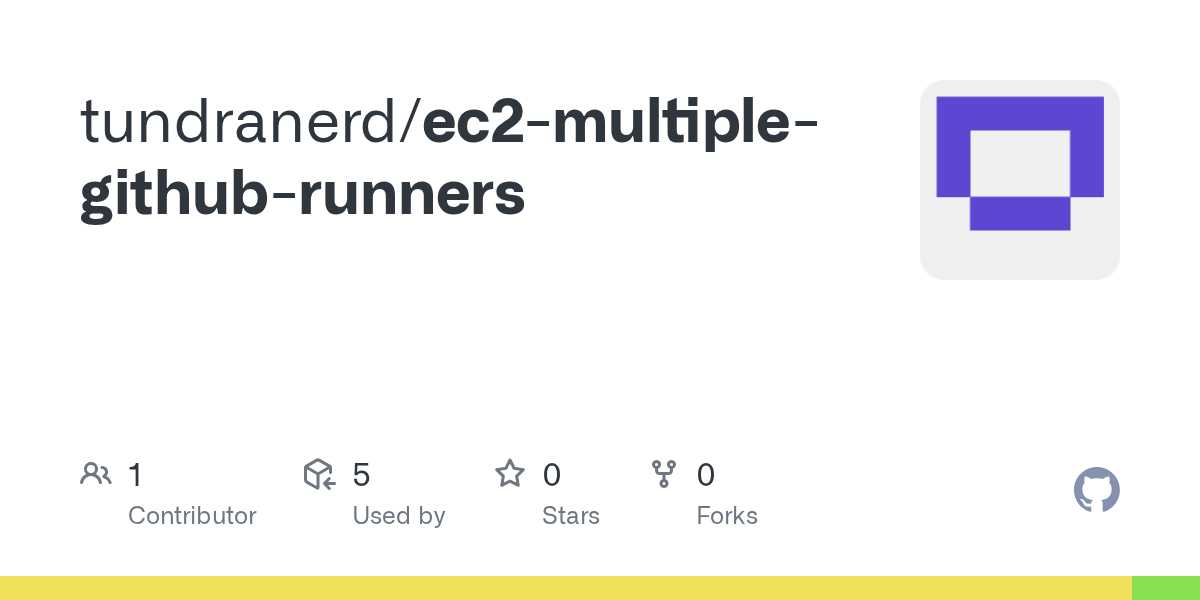 GitHub tundranerd/ec2multiplegithubrunners