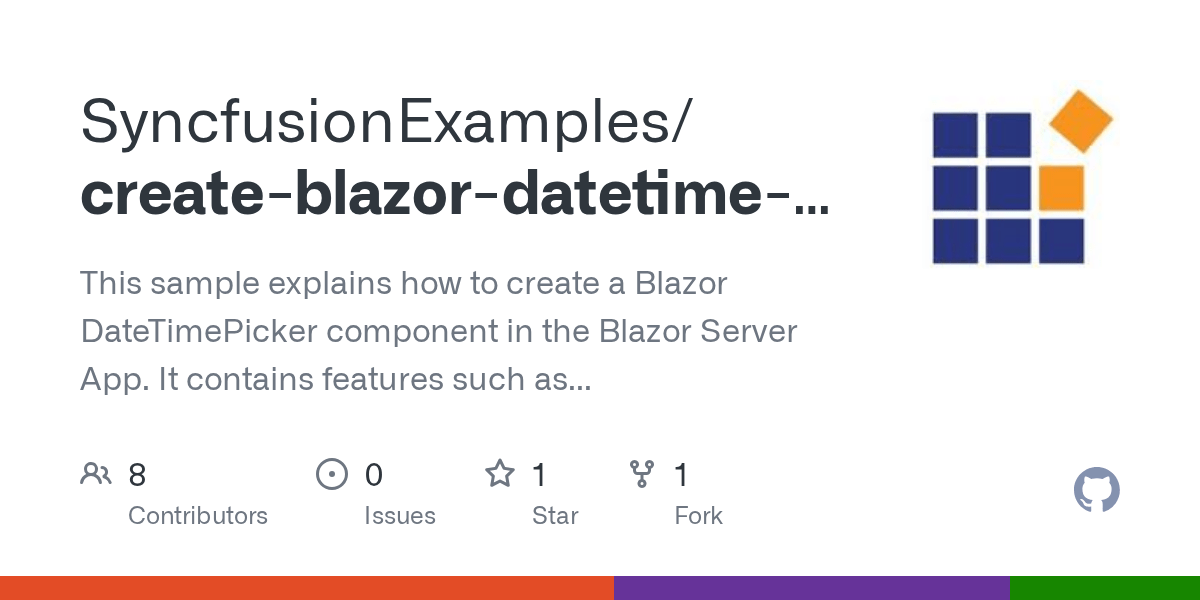 Releases · SyncfusionExamples/createblazordatetime