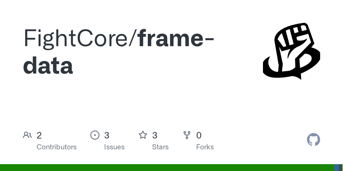 GitHub FightCore/framedata