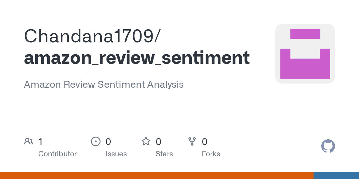 GitHub Chandana1709/amazon_review_sentiment Amazon Review Sentiment